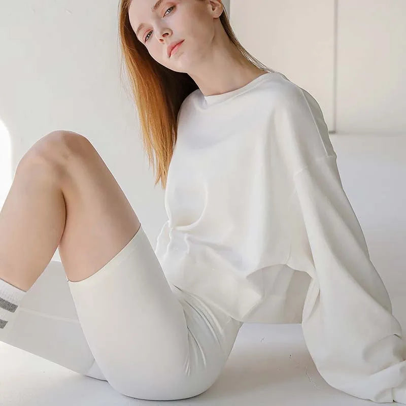 Cotton Oversized Hoodie For Women Casual Loose Long Sleeve Hooded Sweatshirts Fall Outfits Women Sudaderas Con Capucha