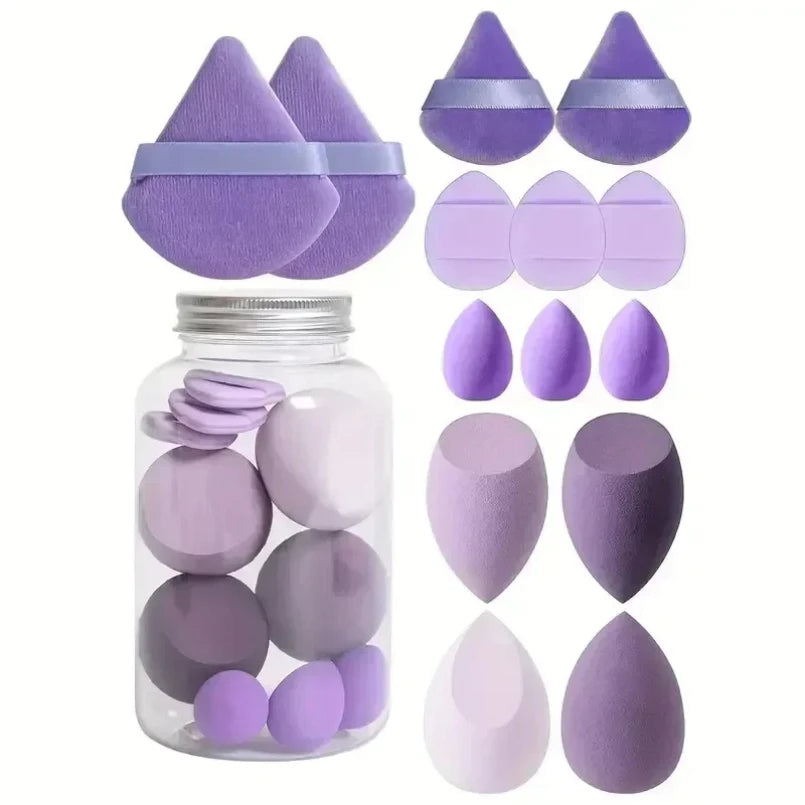12/14Pcs Makeup Sponge Cosmetic Puff Foundation Sponges Blender Beauty Egg Powder Puffs Make Up Accessories Women Makeup 2049