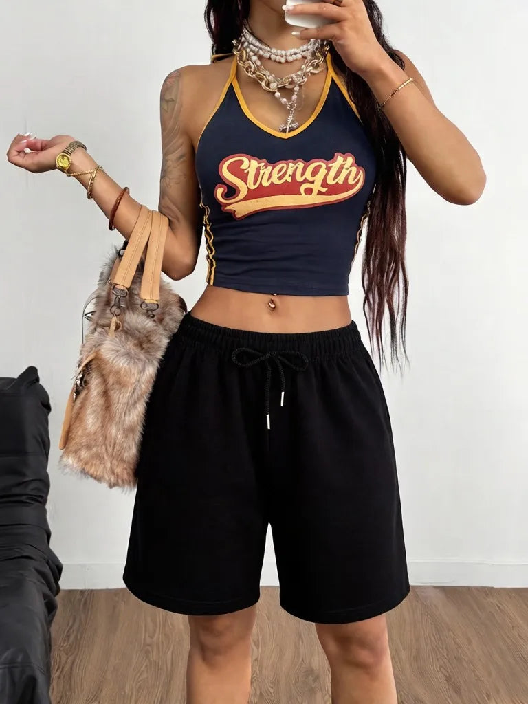 Youth Sport Summer Short Pants For Women Fashion High street Loose Sportpants Classic Pocket Running Shorts Casual Simple Bottom