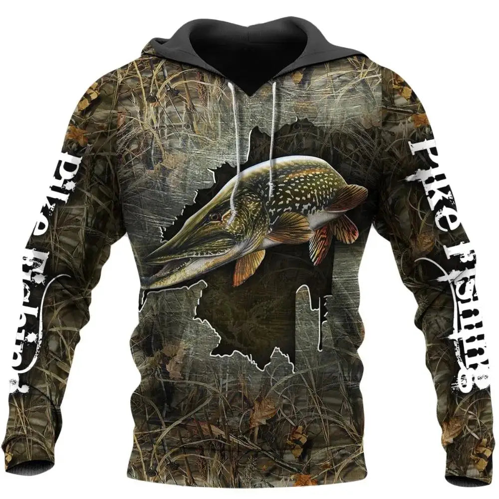 Fashion Men Hoodie Cool Carp Fishing 3D Printed Harajuku Sweatshirt Unisex Casual Pullover hoodies sudadera hombre
