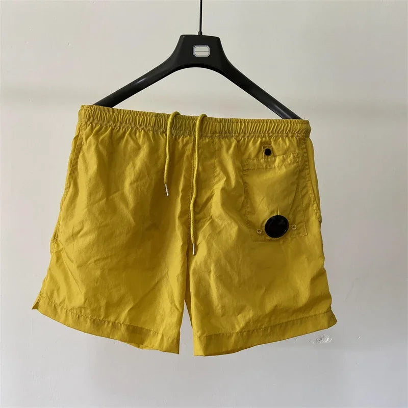Top quality luxury knee-length  summer youth leisure sports nylon shorts loose men's beach 5-point pants