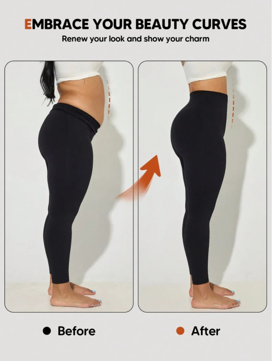 Ladies' high waist and abdomen leggings slim pants feet pants are suitable for entertainment, leisure, fitness, commuting