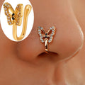Men Women Nose Ring Clip Fake Septum Piering Rock Hip Hoop Punk Stainless Steel Body Jewelry Non Perforation Nose Clip Ring 2026