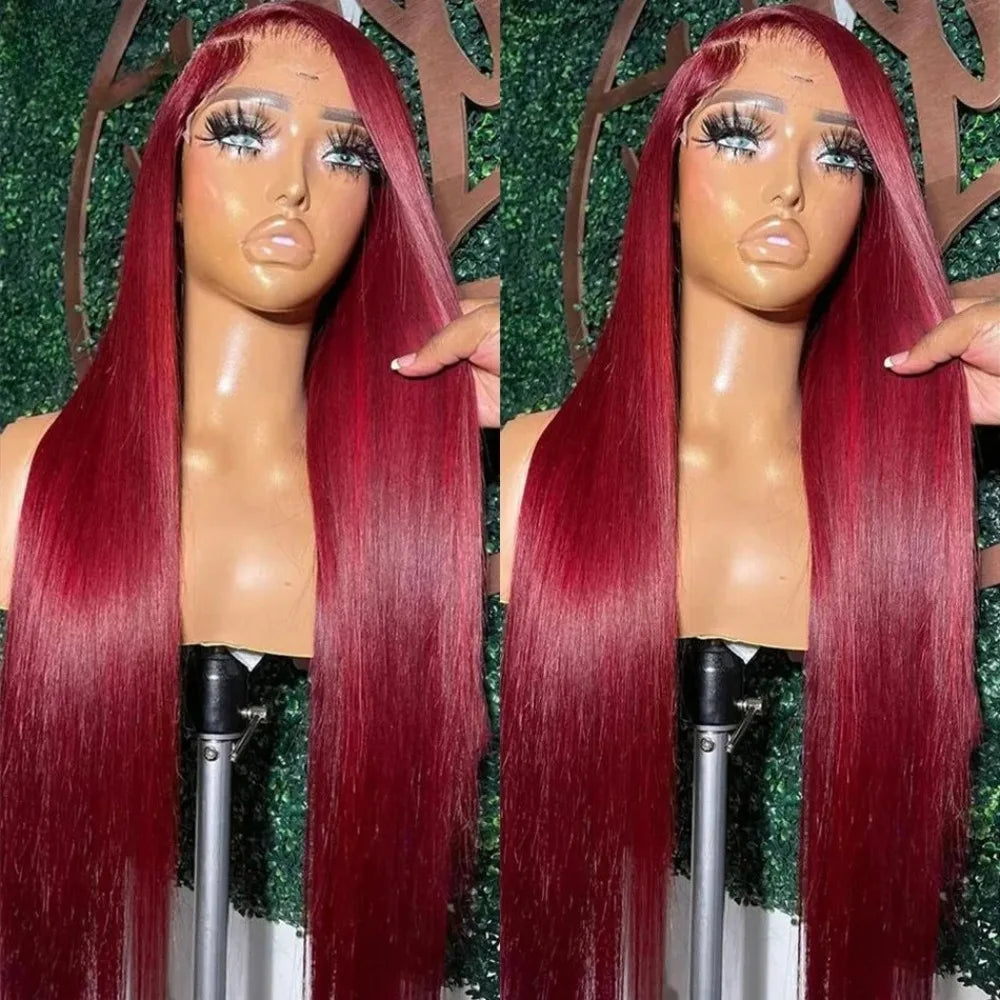 Dark Purple Wig Long Silky Straight Free Part Synthetic Lace Front Wigs Heat Resistant Fiber Wig for Women Daily Party Cosplay