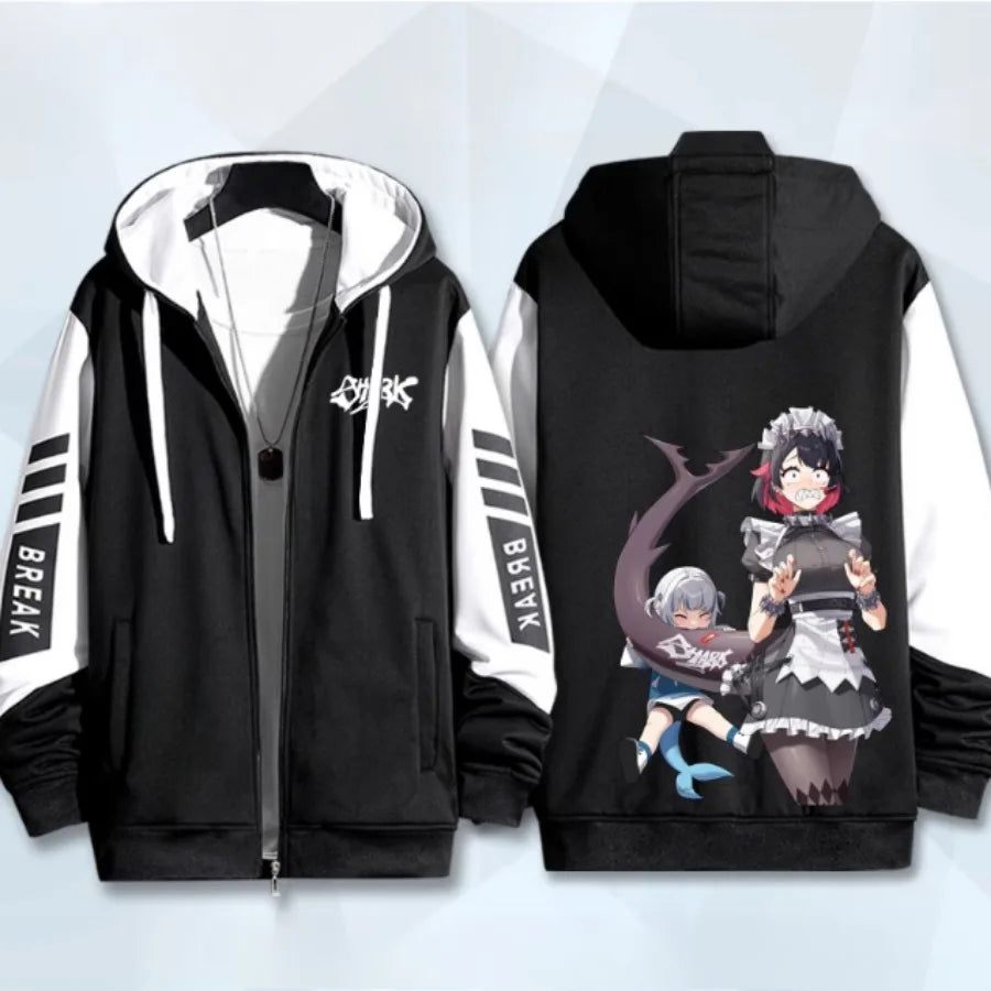 Anime Zenless Zone Zero Zip Up Women/Men Hoodie Sweatshirt ZZZ ZZZERO Ellen Joe Cosplay Zipper Hooded Jacket Outwear