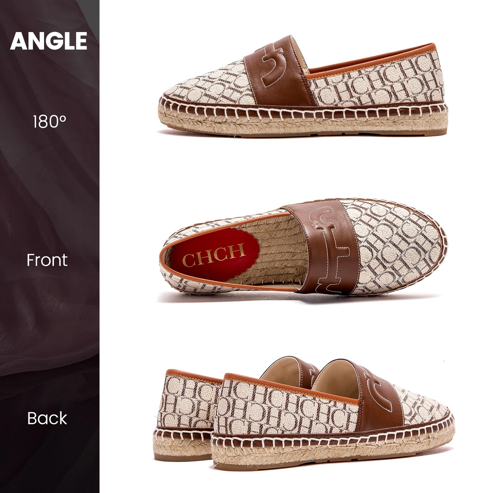Retro Classic Style New Women's Flat Shoes Letter Print Design Women's Casual Fisherman Shoes Fashionable and Versatile