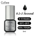 Gollee 0.5s Fast Drying Eyelash Extensions Glue 5ml Lashes Glue 6-8 Weeks Lasting Waterproof Salon Professional Eyelashes Makeup