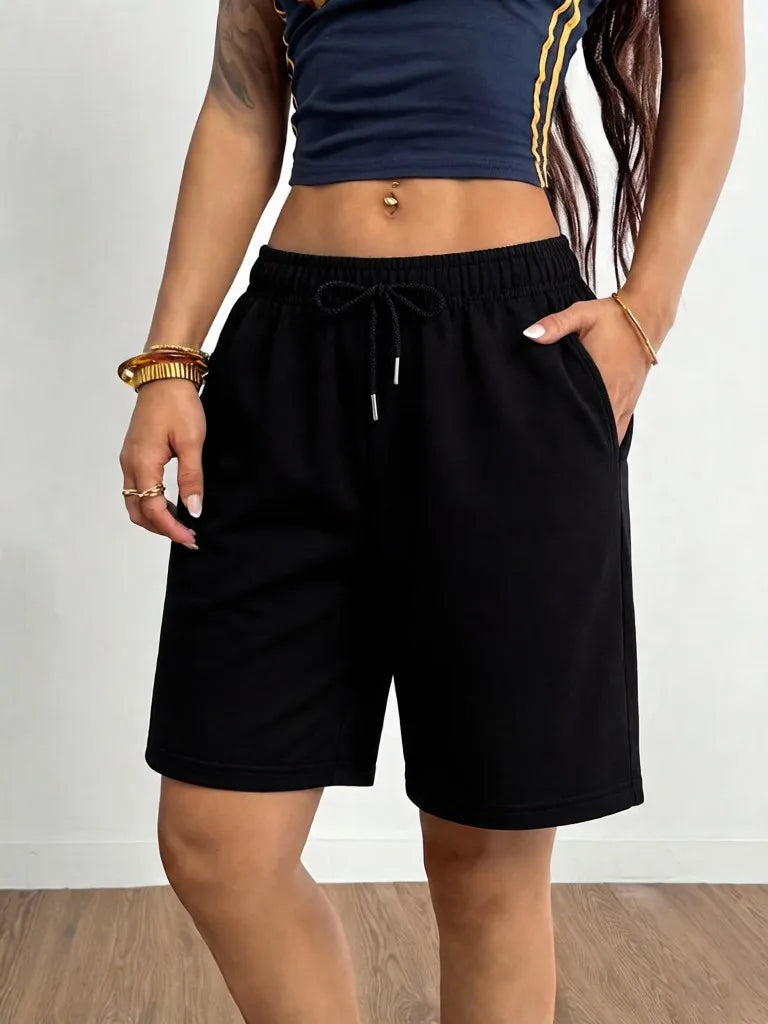 Youth Sport Summer Short Pants For Women Fashion High street Loose Sportpants Classic Pocket Running Shorts Casual Simple Bottom