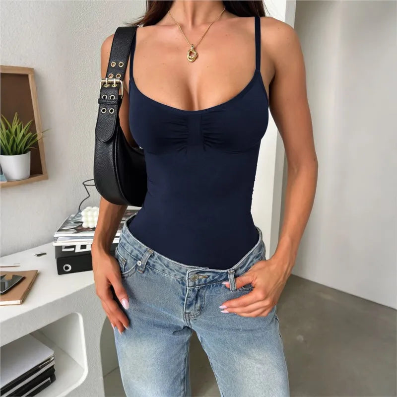 Casual Jumpsuit Jumpsuits For Woman Rompers Playsuits Bodysuits Elegant All-match Simple Style Hot Girl Style Solid Color Slim