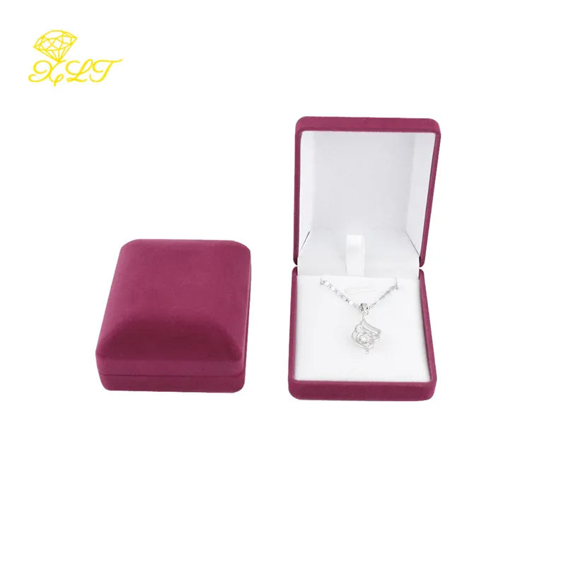 1pc Jewelry Box For Pendant Display Gift Boxes Jewellery  Pendant Packaging Storage Box Necklace Holder Pendant Box Storage Case