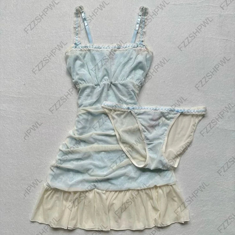 Sexy Punk Y2K Dress Aesthetics Graphic Print Unique Grunge Hip Hop Braces skirt Summer Cool Goth Streetwear A-line skirt Fashion