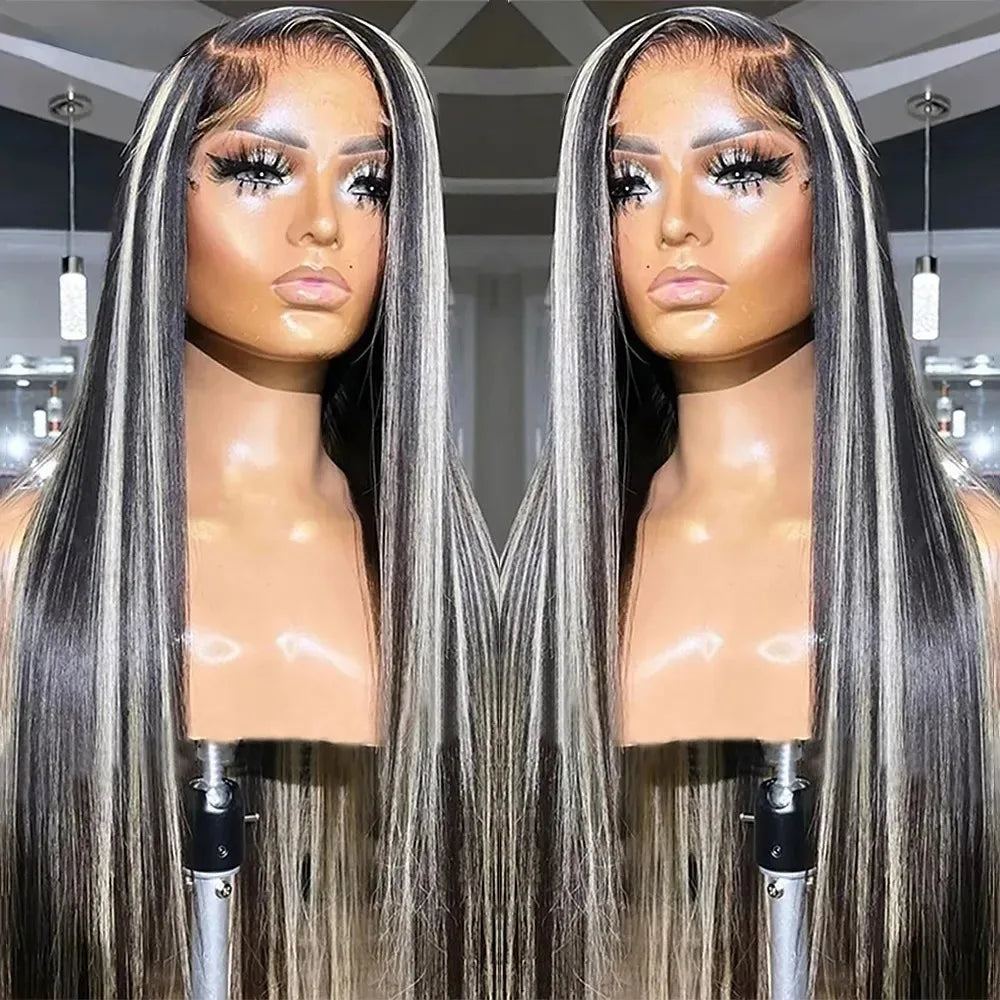 Dark Purple Wig Long Silky Straight Free Part Synthetic Lace Front Wigs Heat Resistant Fiber Wig for Women Daily Party Cosplay