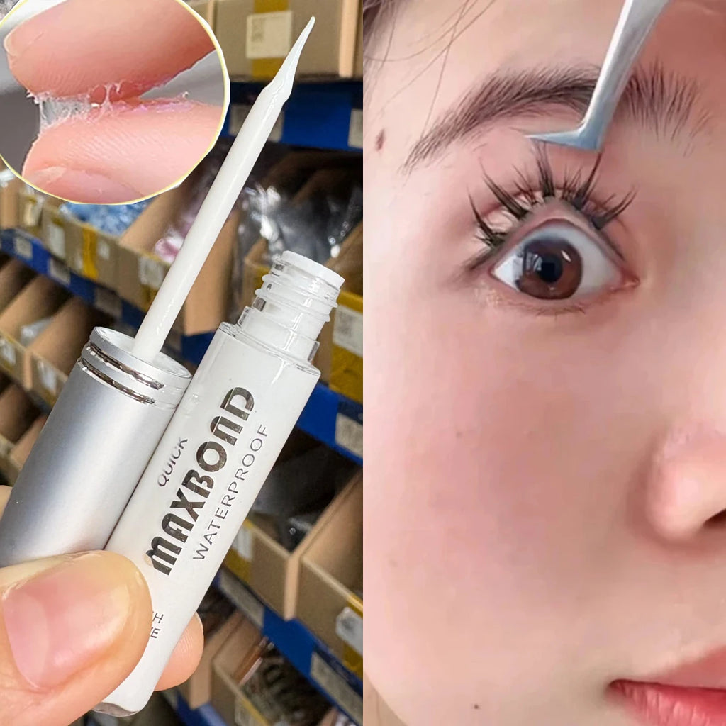 7G Long-Lasting Super Strong Styling Eyelash Glue Waterproof Natural Look Non-Irritating Quick-Drying Applicator for DIY Eyelash
