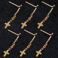 Nose Rings for Women 316L Stainless Steel Nostril Hoop Nose Ring Studs Fashion Body Cross Nose Piercing Jewelry Set