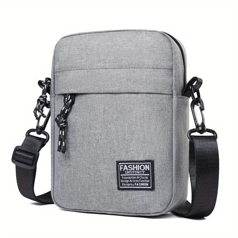 Simple Casual Mini Crossbody Bag Men's Nylon Small Shoulder Bag For Men Oxford Messenger Phone Side Sling Bag Husband Chest Pack