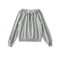Bandage Pleated Solid Lazy Style Hoodies Sweatshirts Spring Autumn Long Sleeve Loose Fashion Tops Korean Casual Women Clothing