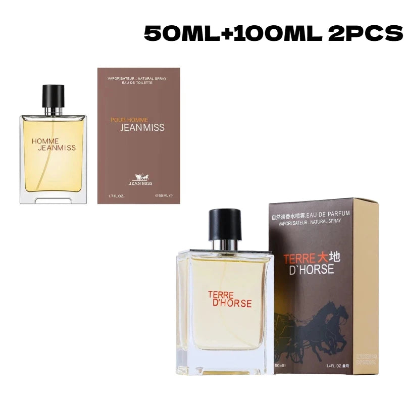 Men's 50ml/100ml Fresh Energetic Spicy Fougere Cologne Perfume - Earthy Woody Long-Lasting Parfum for Dating Deodorants
