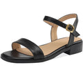 Summer Shoes Sandals For Women Genuine Leather Black Casual Shoes Footwear Large Size 48 Low Heel Women's Flip Flops Comfortable