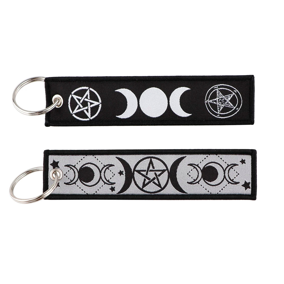 Van Gogh Art Oil Painting Embroidered Key Chain Key Fobs Key Tag For Motorcycles Cars Backpack Chaveiro Keychain Kering Gifts