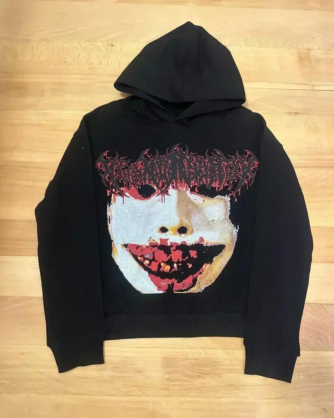 Y2k Droland Miller Scare Hoodies Women Gothic Punk Streetwear Grunge Top Sweatshirt Oversized Harajuku Hip Hop Hoodie Clothes