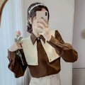 Shirts & Blouses For Women Wear To Work Korean Style Formal Dress Tall Elegant And Youthful Corduroy Woman Top Office Outfits