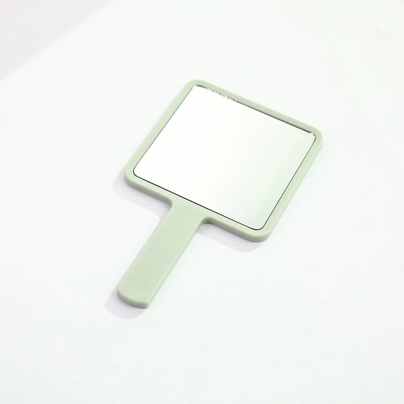 1PC Eyelash Extension Handheld Makeup Mirror Square Makeup Vanity Mirror with Handle Hand Mirror SPA Salon Compact Mirrors