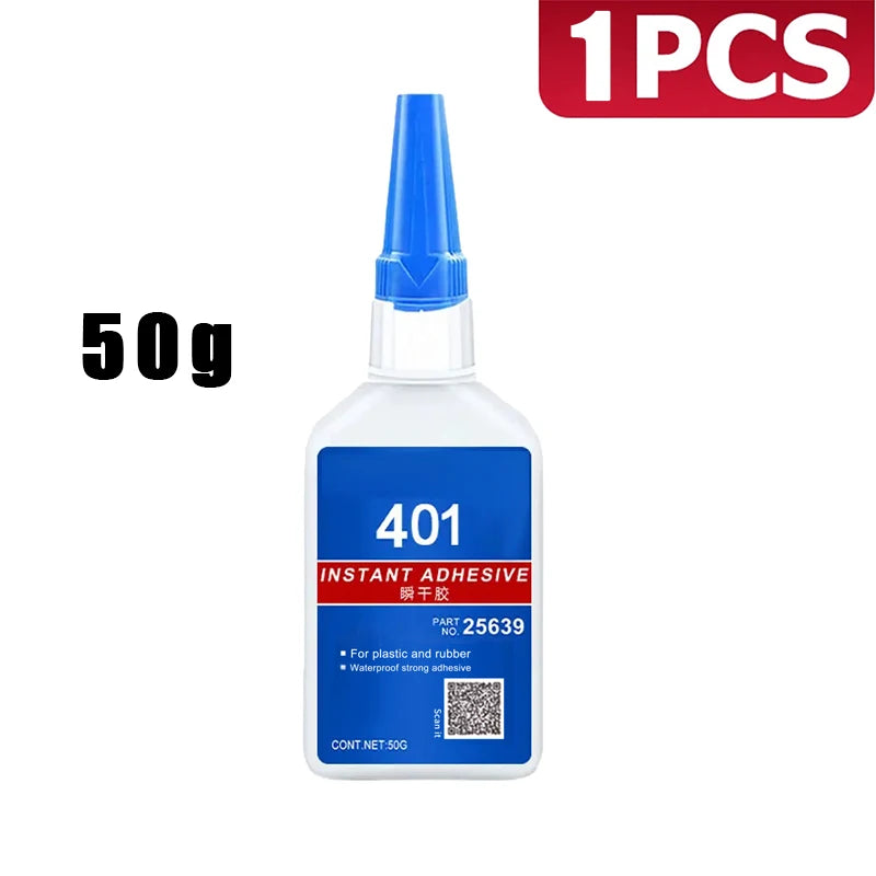 JXVX 20ml 401/406 Instant Strong Super Glue Universal Superglue Mighty Instant Glue for Resin Ceramic Metal Glass Fast Dry