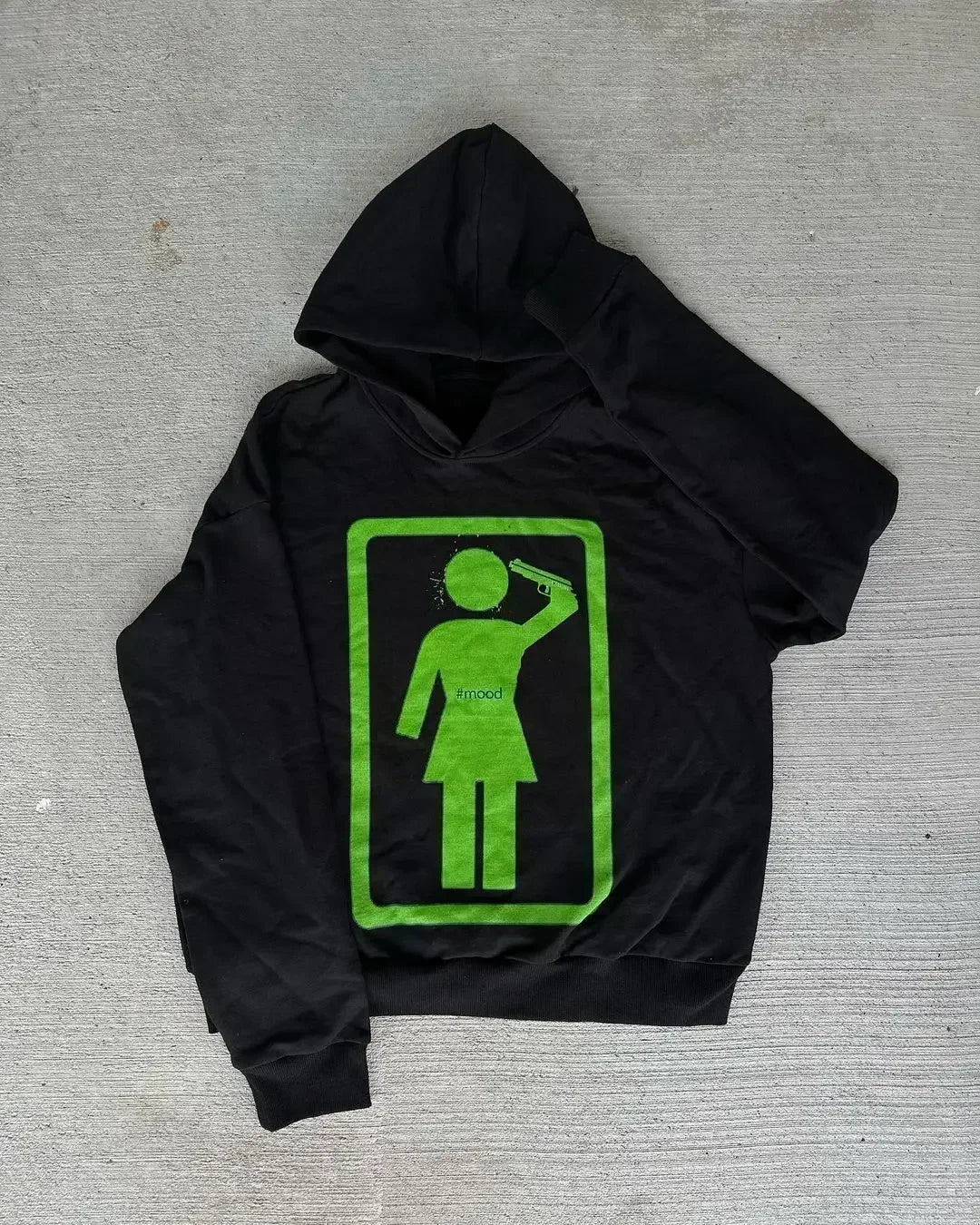 Y2k Droland Miller Scare Hoodies Women Gothic Punk Streetwear Grunge Top Sweatshirt Oversized Harajuku Hip Hop Hoodie Clothes