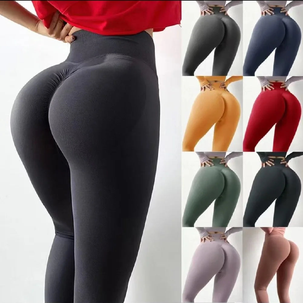 High Waist Leggings Women Fitness Workout Clothing Ladies GYM Running Yoga Pants Butt Lifting Seamless Leggings