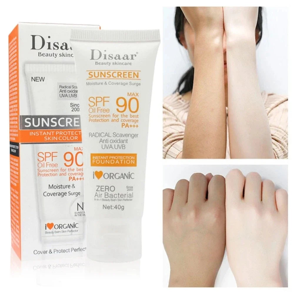 Facial Body Sunscreen Whitening Sun Cream SPF 90 Moisturizing Anti-Aging Oil-control Dust Oil Control Reduce Melanin Skin Care