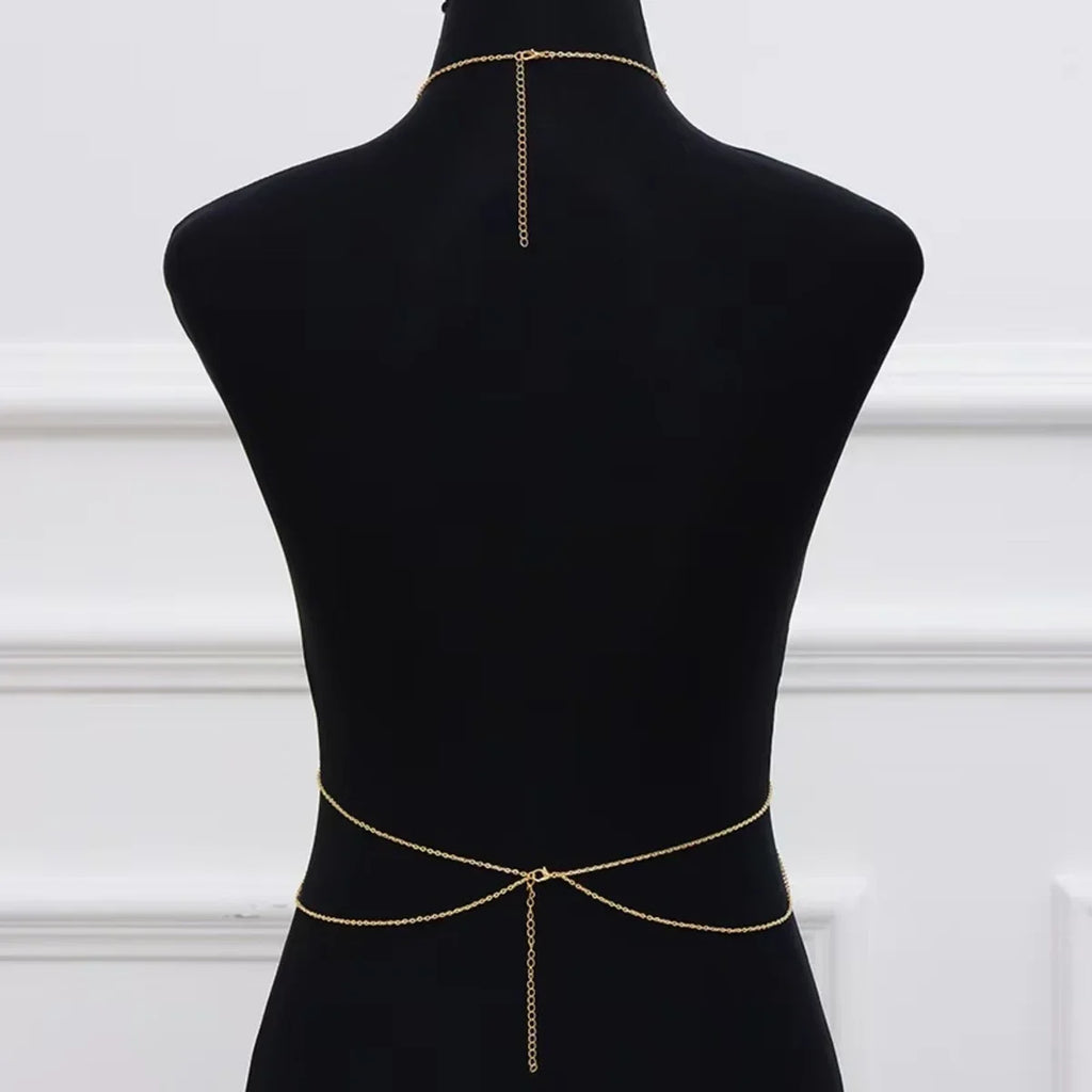 Trendy Cross-Body Body Chain ✨ Sexy Minimalist Integrated Link Jewelry – Versatile Fashion Accessory & Gift for Women