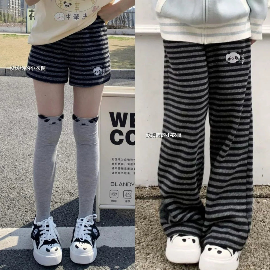 Y2K Japanese Kawaii Full Length Pants Women Cartoon Pattern Casual Trousers Harajuku Aesthetic Subculture Autumn Sweatpants