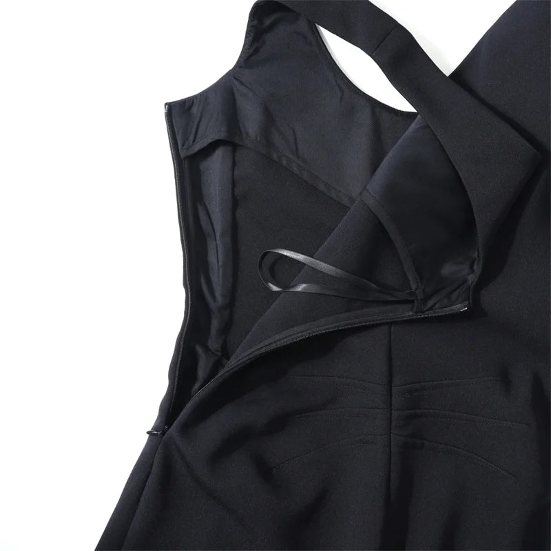Women's jumpsuit New high waisted slim straight leg pants for the summer of 2026 Sleeveless curved knife pants Bodysuit women