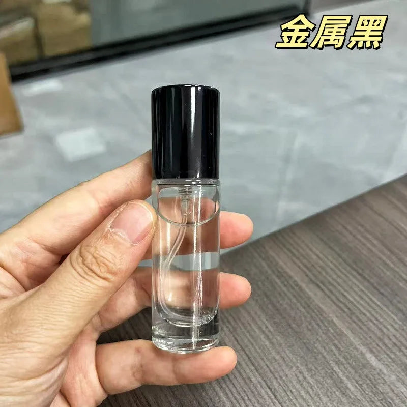 15pcs 10ML 15ml Bayonet Bottle Glass Mini Perfume Spray Bottle Empty Portable Atomizer for Travel Clear Cosmetic Sample Vials