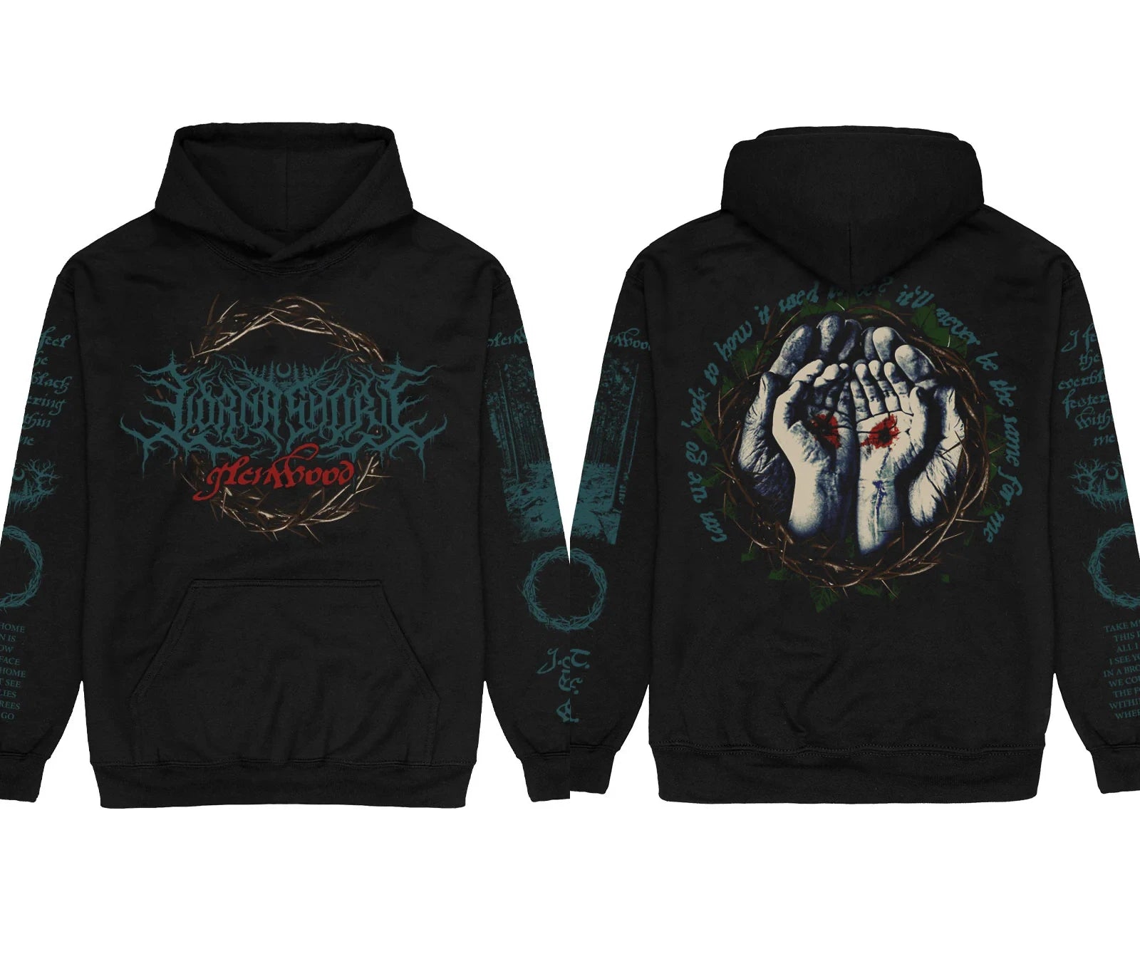 Symphonic Dead Core Band Lorna Shore Album Graphic Print Pullover Men Women Loose Casual Hoodie New Fashion Oversized Sweatshirt