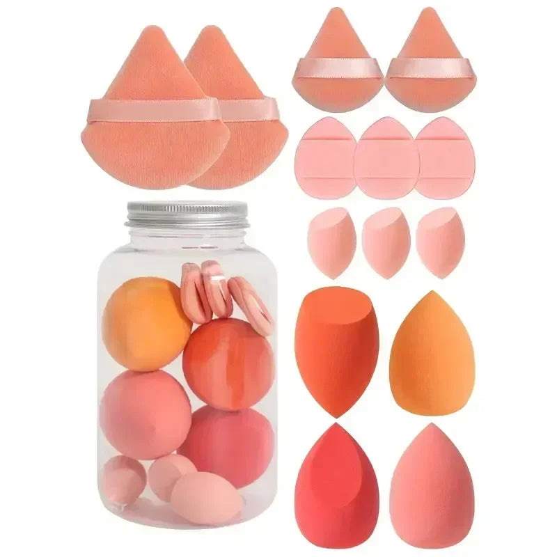 12/14Pcs Makeup Sponge Cosmetic Puff Foundation Sponges Blender Beauty Egg Powder Puffs Make Up Accessories Women Makeup 2049