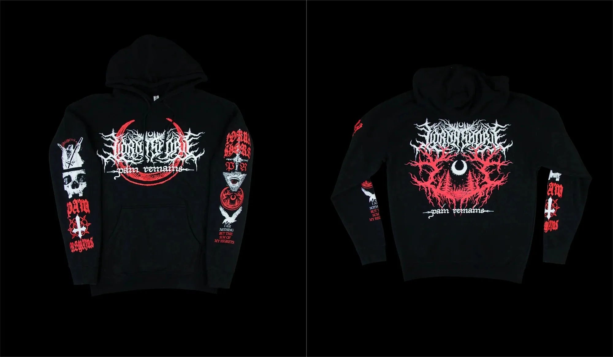 Symphonic Dead Core Band Lorna Shore Album Graphic Print Pullover Men Women Loose Casual Hoodie New Fashion Oversized Sweatshirt