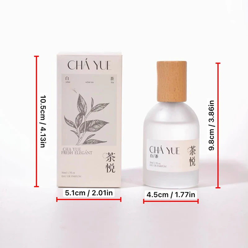 Niche Unisex White Tea Perfume Original Brand Pure Clean Mild Scent Long Lasting Neutral Light Fragrance Casual Daily Use