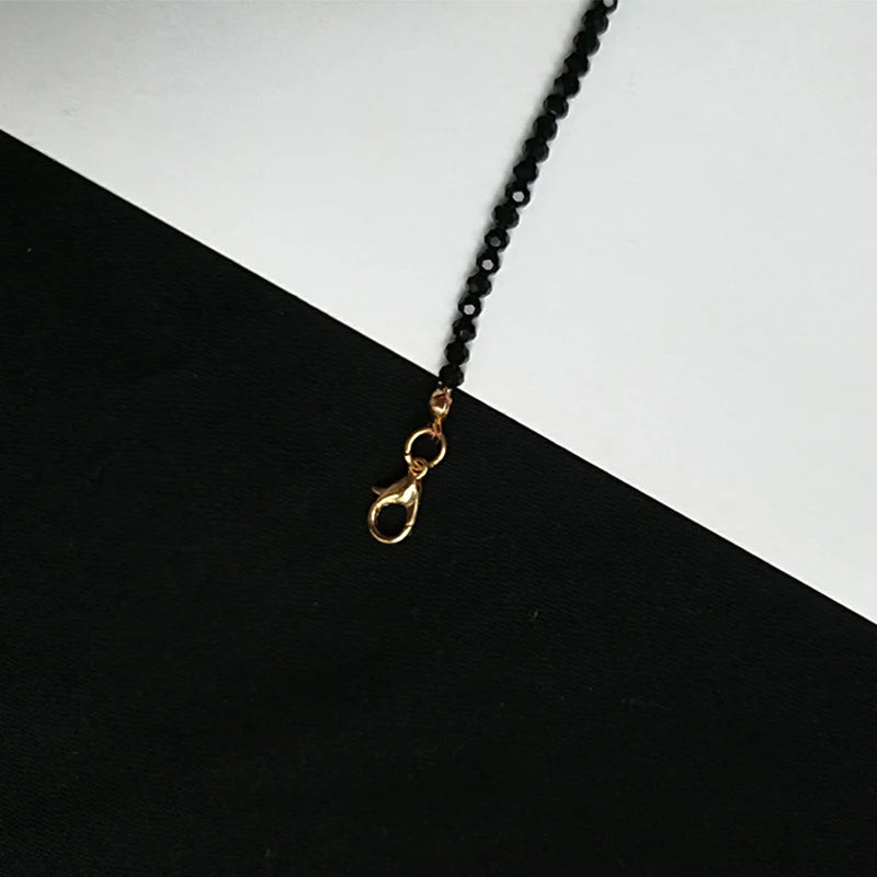 Fashion Brand Simple Black Beads Short Necklace Female Jewelry Women Choker Necklaces Bijoux Femme Ladies Party Necklace 2024