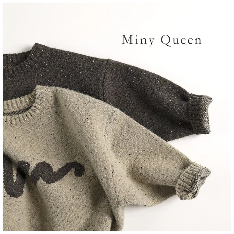 Winter New Children Casual Sweater Fashion Kids Girls Colorful Point Alpaca Wool Sweater Baby Boys Knitted Pullover Tops