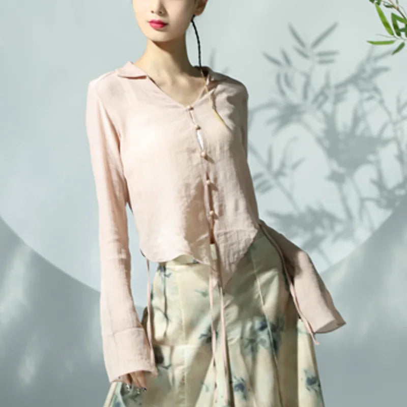 National Style Beautiful Classical Dance Clothes For Women Elegant Long Sleeve Black Tops Loose Skirts And Pants Ethnic Style