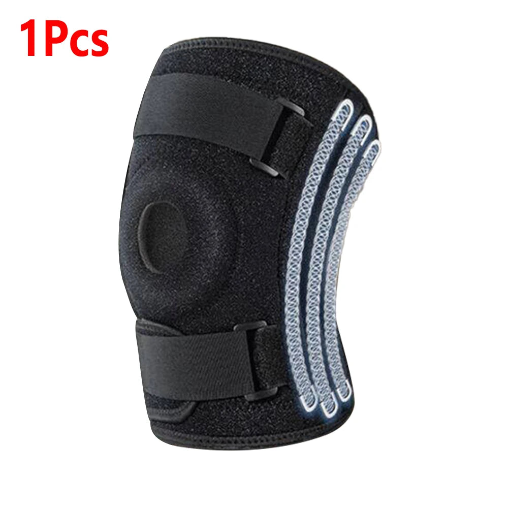 1PCS Plus Size Knee Brace for Men & Women - Open-Back Knee Support with Side Stabilizers & Patella Support for Meniscus Tear, Ar