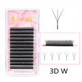 10 Trays U-shaped Eyelash Extensions Handmade Soft U Shape W Bloom Lashes Premade Fans U3D U5D Brown 4DW False Eyelash Wholesale