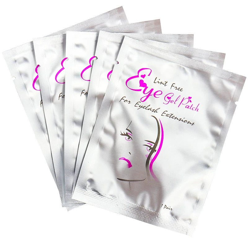 50 Pairs Grafting False Lashes Cloud Shape Paper Eye Gel Patches Under Eye Pads Tips Eyelash Extension  Makeup Tools