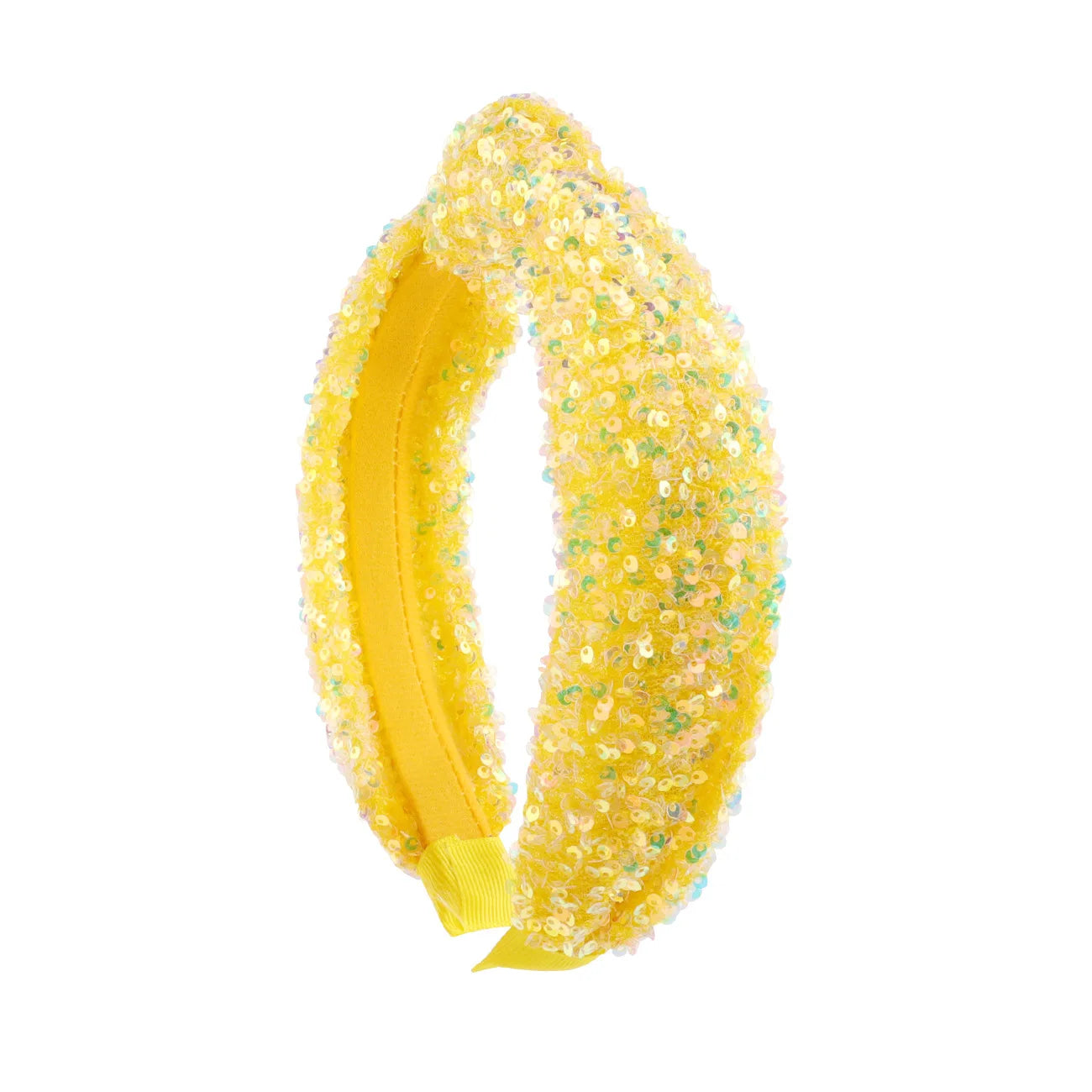 Sequin Knot Headband for Girls Rainbow Knotted Hair Bands Accessories for Kids Sparkly Iridescent Headbands Women Party Headwear