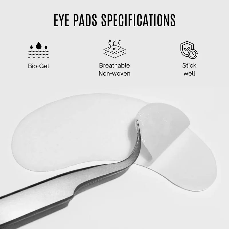 SENSE LASHES 50pcs Under Eyelash Pads Eye Pad Isolation Remove Non-woven Bio-Gel Eye Patches for Eyelash Extensions Makeup Tools