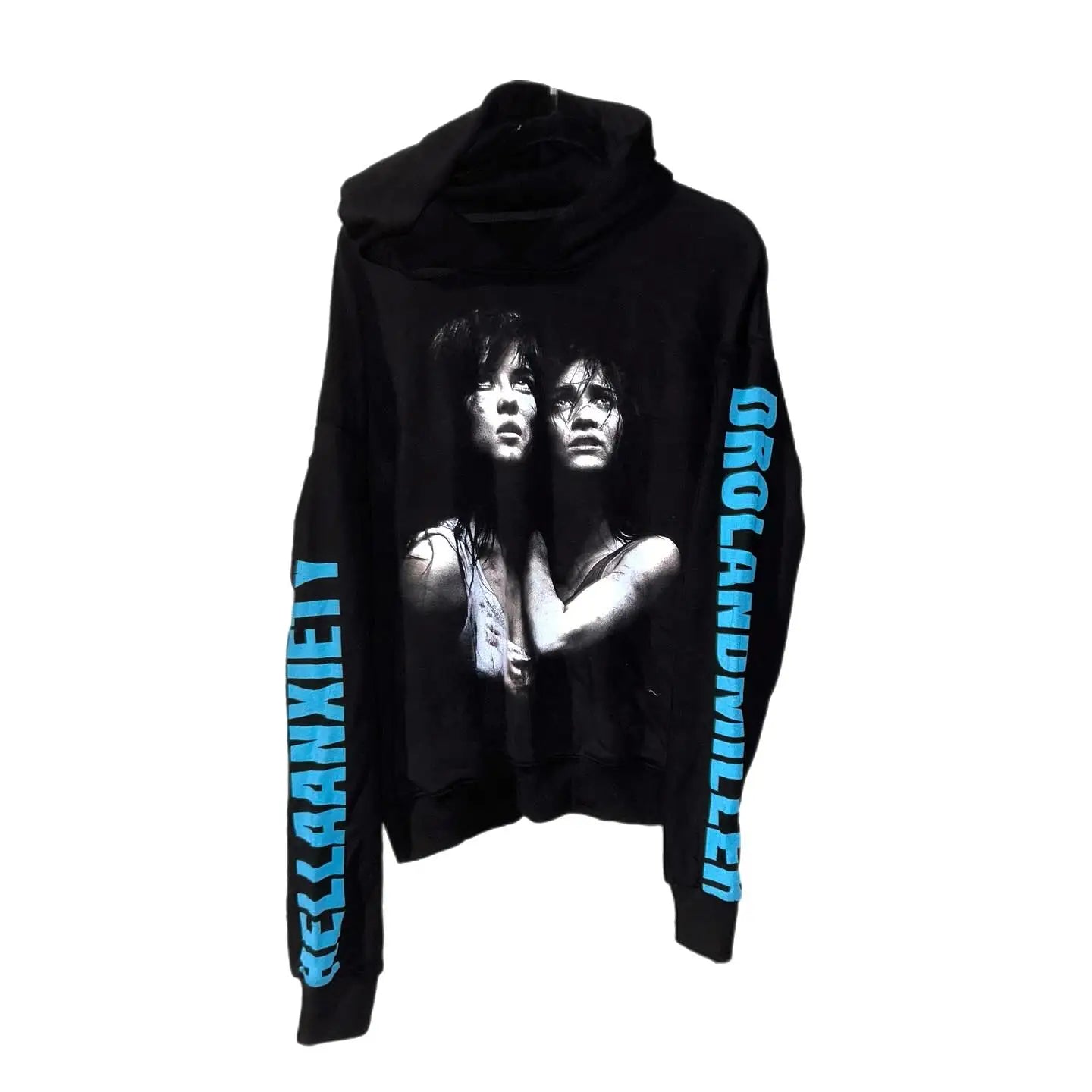 Y2k Droland Miller Scare Hoodies Women Gothic Punk Streetwear Grunge Top Sweatshirt Oversized Harajuku Hip Hop Hoodie Clothes
