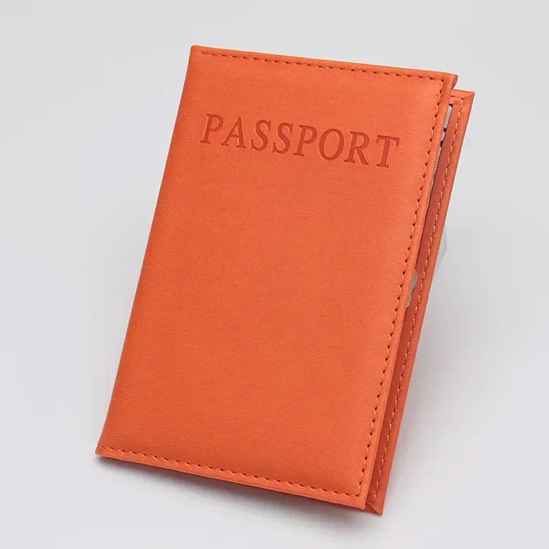 1 PC Fashion New PU Women Passport Holder Case Couple Models Girls Travel Passport Cover Unisex Card Case Man Card Holder Wallet
