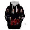 Slayer Hoodie Rock Band Slayer 3d Print Hoodies Men Women Fashion Oversized Hoodie Sweatshirt Women Sweats Men's Clothing Skull
